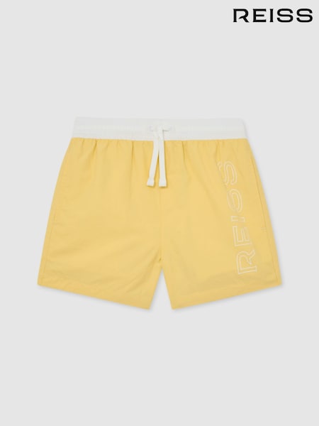 Reiss Yellow Ley Shorts (V24694) | AED259