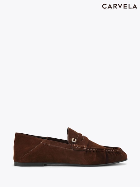 Carvela Comfort Brown Marigold Loafer Shoes (V25400) | €184