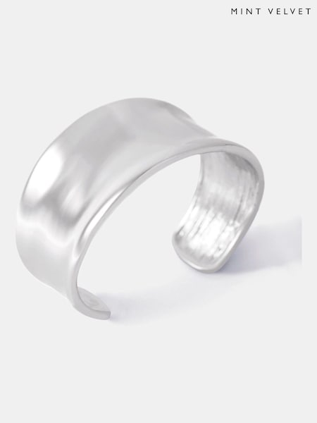 Mint Velvet Silver Tone Cuff Bracelet (V25576) | AED204