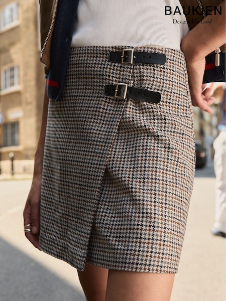 Baukjen Natural Blaine Wool Blend Kilt (V25645) | R$ 1.175