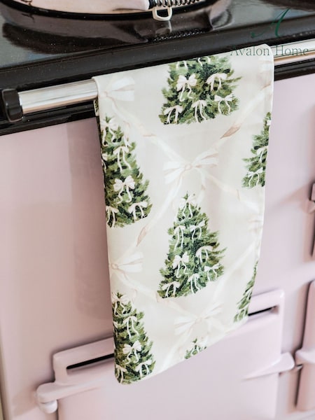 Avalon Home Cream Forest Of Tea Towel (V25747) | €19
