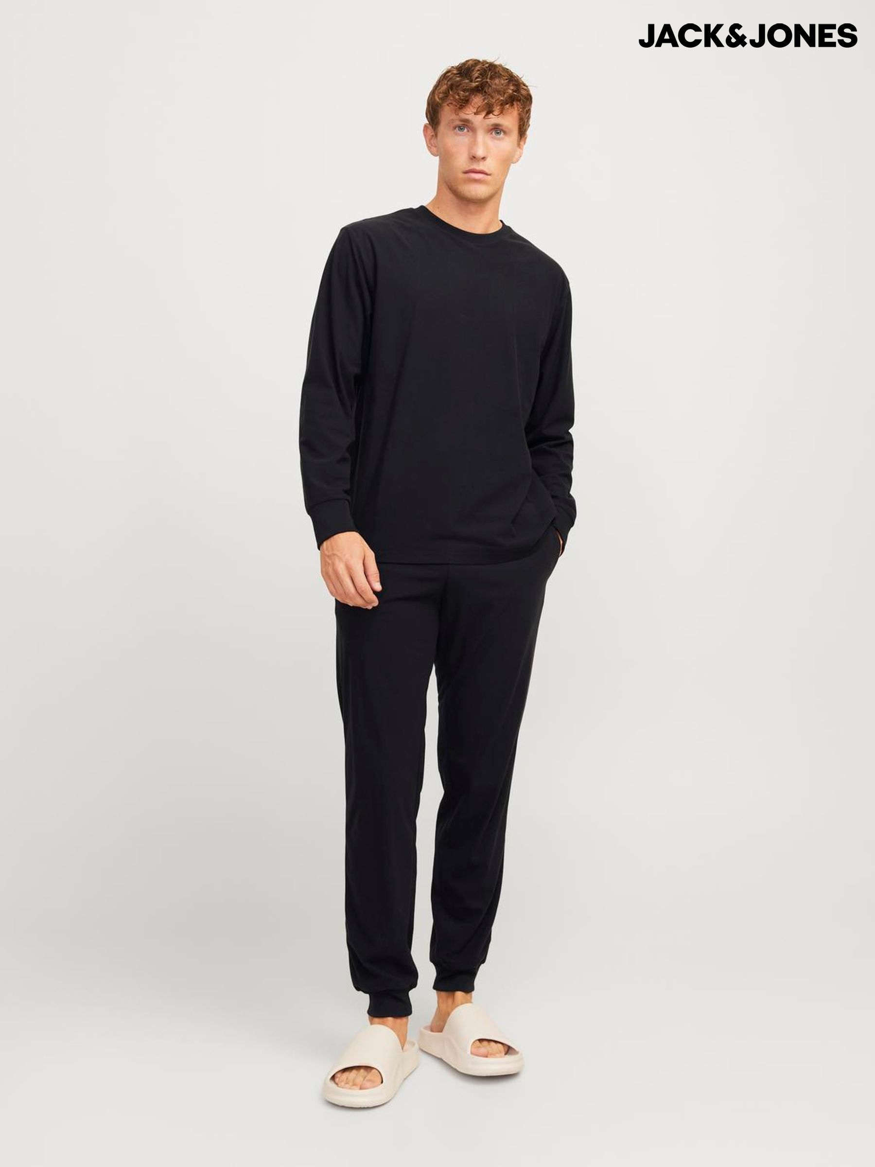 TKMK Lounge wear set 【BLACK】 Men's Lounge Wear Sets Black Co-ord Loungewear Brandedfashion