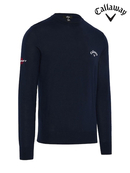 Callaway Apparel Blue Uk Long Sleeve Crew Neck Sweater (V26214) | €86