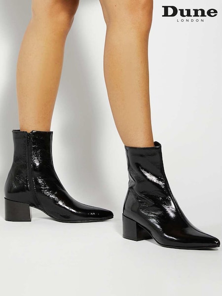 Dune London Pami Pointed Toe Block Ankle Boots (V26233) | R$ 1.375