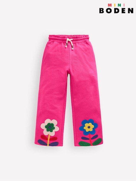 Boden Pink Bobbie Appliqué Joggers (V26243) | AED157 - AED186
