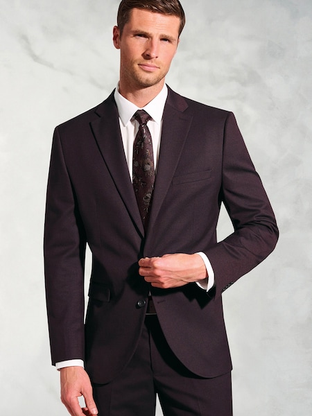 Brook Taverner Red Flannel Suit Jacket (V26424) | €131