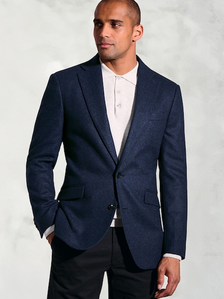 Brook Taverner Blue Cashmere Blend Jacket (V26425) | €264