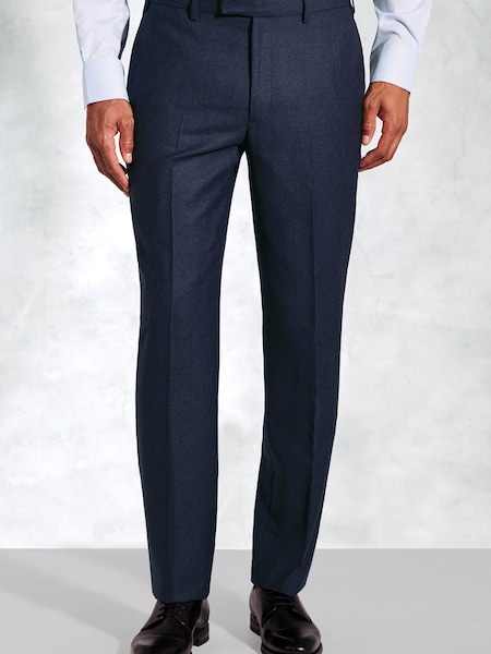 Brook Taverner Blue Italian Wool Suit Trousers (V26426) | €197