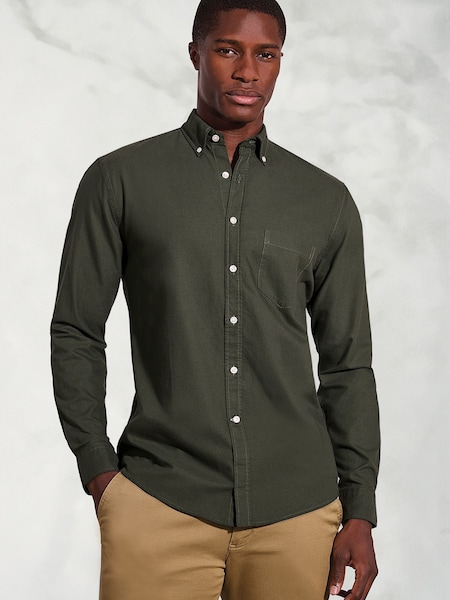 Brook Taverner Green Oxford Cotton Shirt (V26459) | €66 - €80