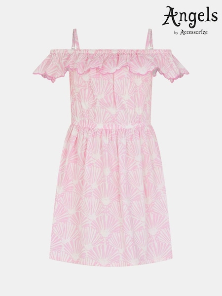 Angels By Accessorize Purple Girls Shell Print Dress (V26660) | AED116 - AED122