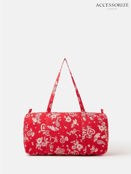 Accessorize Red Paisley Floral Weekender Bag (V26662) | €44