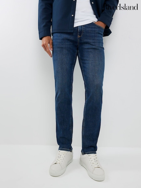 River Island Blue Slim Fit Stretch Jeans (V26888) | €51