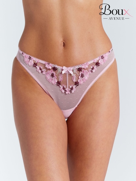 Boux Avenue Evelyn Floral Embroidered Thong (V26958) | €20