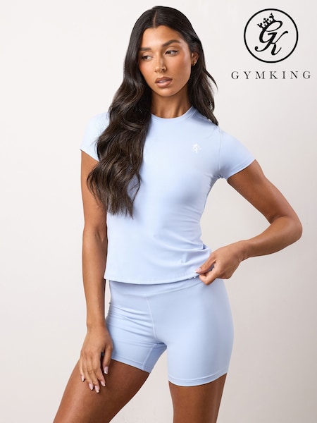 Gym King Blue 365 Built-In Bra T-Shirt (V26969) | R$ 315