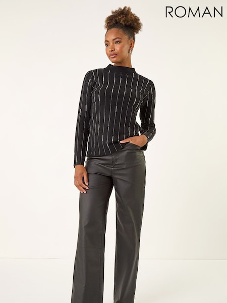 Roman Lined Hotfix Knit Jumper (V27092) | R$ 510