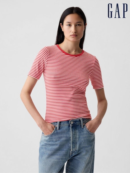 Gap Red Modern Crew Neck Short Sleeve T-Shirt (V27184) | €5.50
