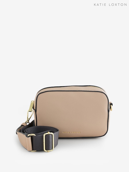 Katie Loxton Natural Marni Mini Crossbody Bag | Light Taupe/Charcoal | 13Cm X 19Cm X 5Cm (V27196) | R$ 395