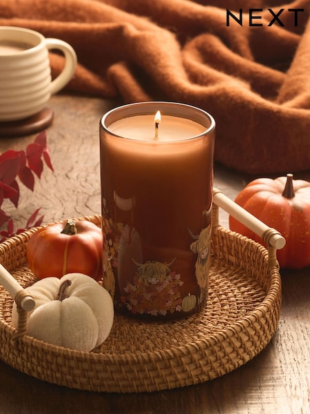 Hamish The Highland Cow Pillar Candle