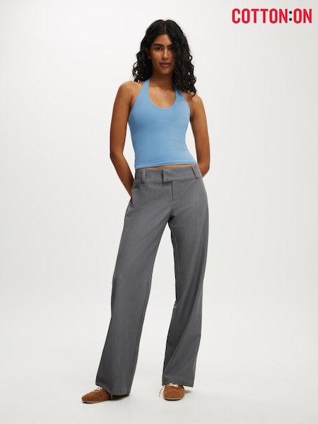 Cotton On Grey Lola Low Rise Suit Trousers (V27451) | €44