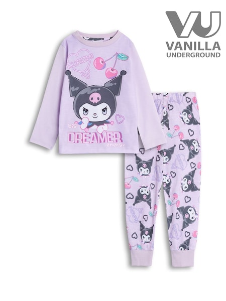 Vanilla Underground Pink Hello Kitty Kuromi Long Sleeve Leg Pyjamas Set (V27505) | AED124