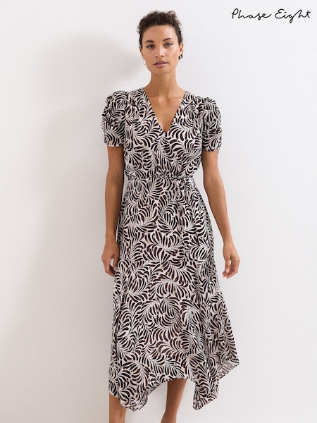 Phase Eight Black Petite Verity Dress (V27526) | AED868