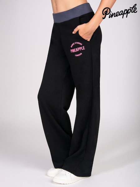 Pineapple Black Pineapple Girls Contrast Band Wide Leg Joggers (V27580) | €35