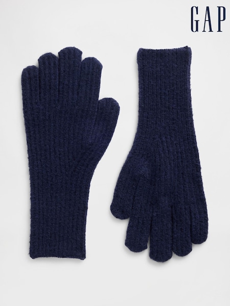 Gap Navy Blue CashSoft Ribbed Gloves (V27854) | €15.50