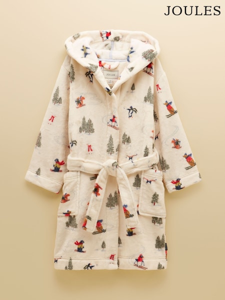 Cream - Joules Kids' Snug Dressing Gown