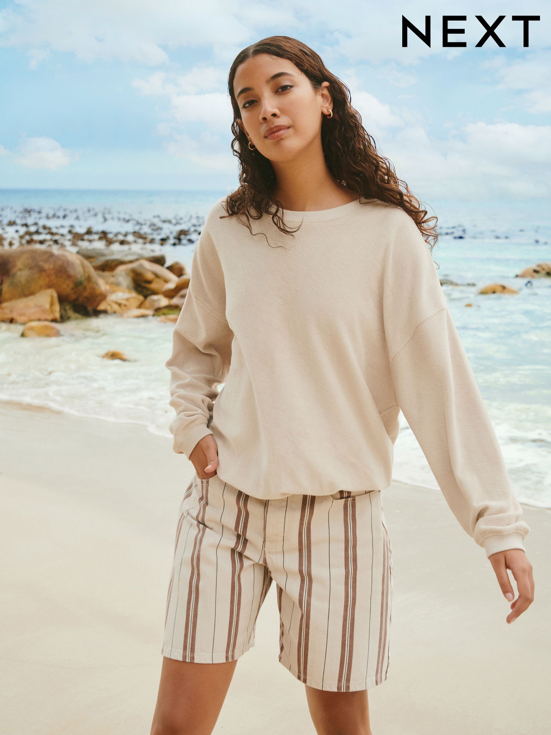 Buy Women's Sweat Tops Clearance 100% Cotton Holiday Online | Next USA