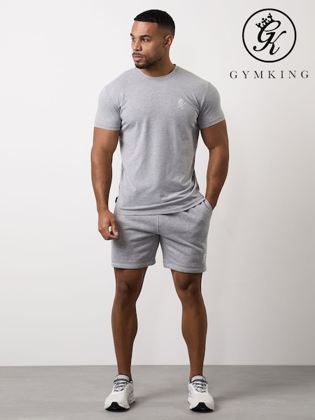 Gym King Grey Fundamental Jersey T-Shirt (V28065) | €32