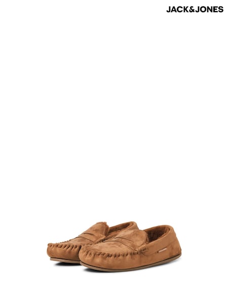JACK & JONES Brown Moccasin Slippers (V28184) | 130 QAR