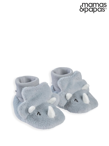 Mamas & Papas Blue Dinosaur Slippers (V28340) | R$ 120