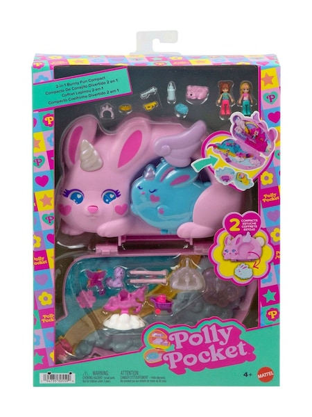 Mattel Games Polly Pocket 2 in 1 Wearable Bunny Compact (V28526) | €35