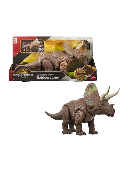 Mattel Games Jurassic World Saga Gigantic Thrashers Eotriceratops (V28529) | €40