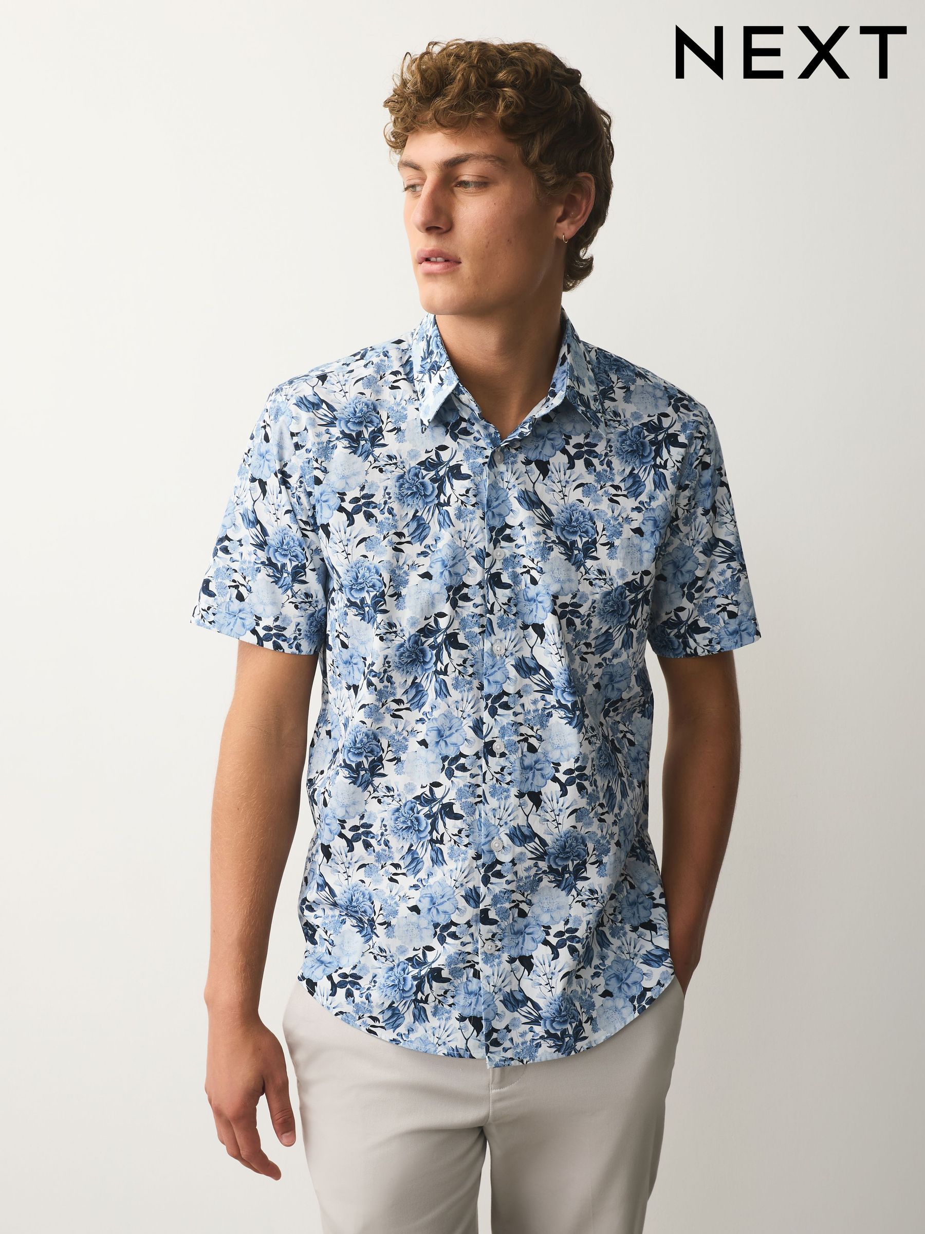 Mens Floral Shirts | Regular & Slim Fit Shirts | Next USA