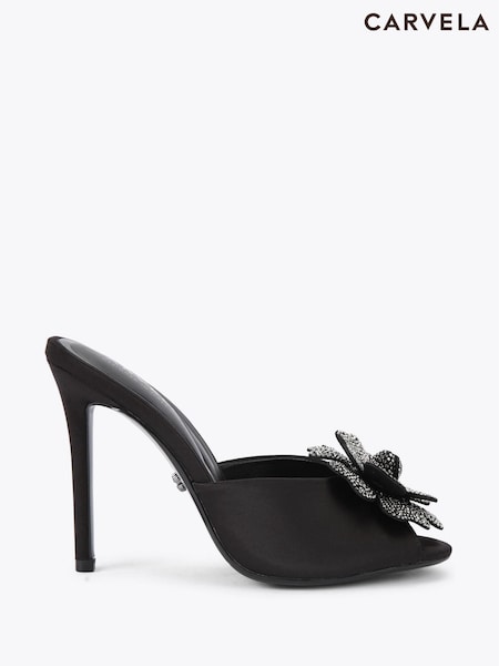 Carvela Black Fiore Mule Sandals (V28907) | €190