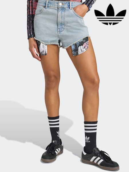 adidas Originals Blue x Jeremy Scott Denim Shorts (V29145) | AED349