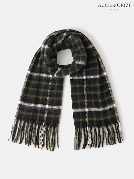 Accessorize Green Check Blanket Scarf (V29185) | €33