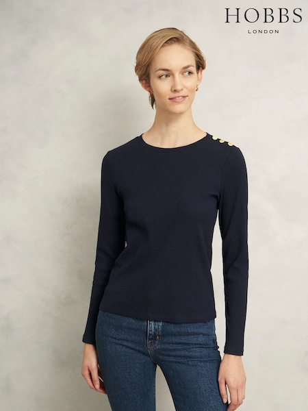 Hobbs Blue Tamsin Top (V29224) | €69