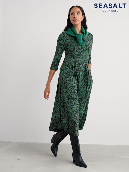 Seasalt Cornwall Green Veronica Dress (V29304) | €110