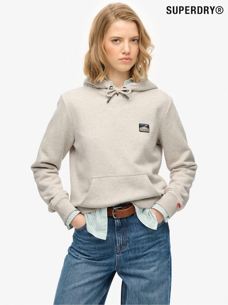 Superdry Nude Great Outdoors Embroidered Hoodie (V29365) | R$ 495