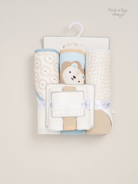 Azul - Rock-A-Bye Baby Boutique Hooded Towels 3 Pack (V29492) | R$ 215