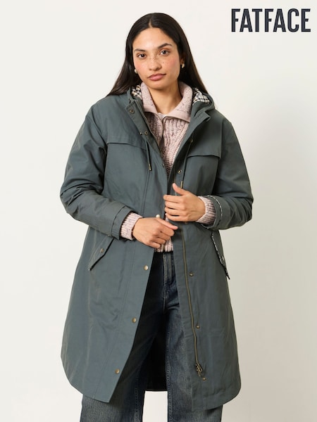 Azul verdoso - Fatface Raincoat