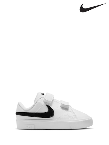 Wit/zwart - Nike Zuigeling Tennis Essential sneakers