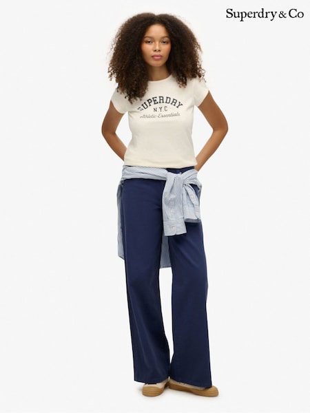 Superdry Blue Mid Rise Baggy Joggers (V29623) | €84