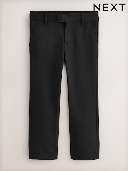 Black Longer Leg Regular Waist School Trousers (3-17yrs) (V29694) | €12 - €25