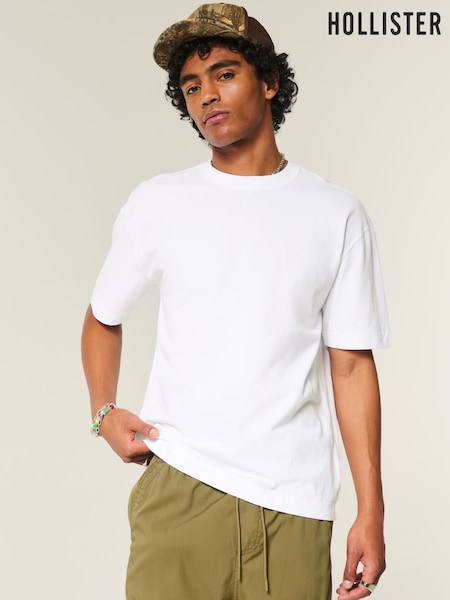 Hollister Heavyweight Boxy Washed Short Sleeve T-Shirt (V29858) | €29