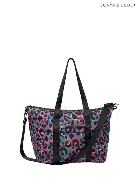 SCAMP & DUDE Large Puffer Tote Bag With Leopard & Lightning Bolt (V30059) | ‏466 د.إ.‏