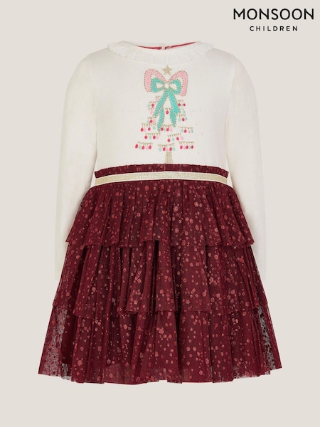 Monsoon Red Baby Christmas Tree Disco Dress (V30271) | AED242 - AED256