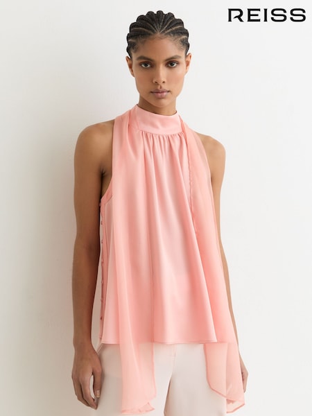 Reiss Pink Andrea Knitted Tops (V30342) | AED936